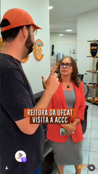 Reitora da UFCAT visita sede da ACCC e fortalece diálogo entre as instituições